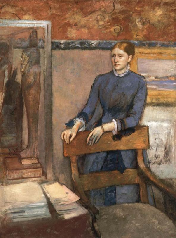 Edgar Degas Helene Rouart in her Father-s study France oil painting art